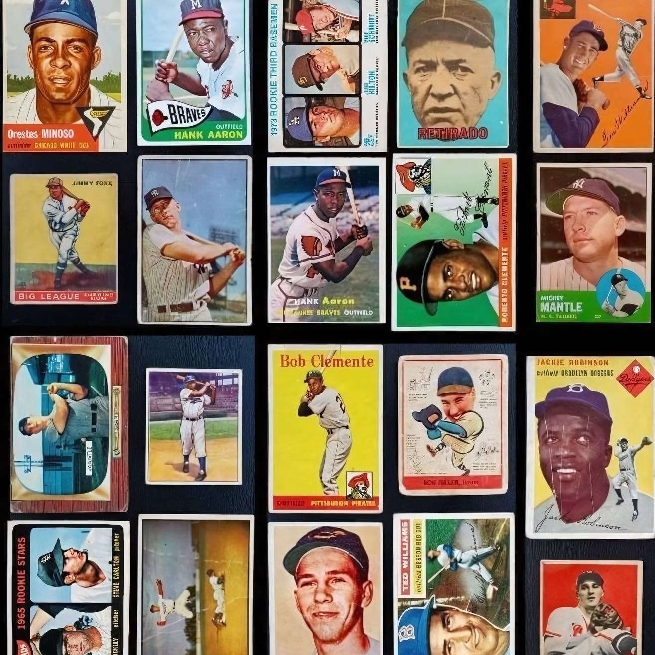 collection of baseball cards